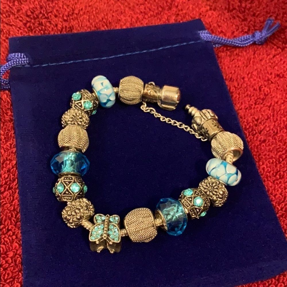 ❤️❤️ Sterling silver 925 stamped blues & silver…